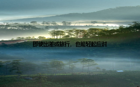 即使出差或旅行, 也能轻松应对