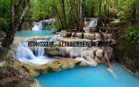 那种成就感, 让我对烹饪充满了热情