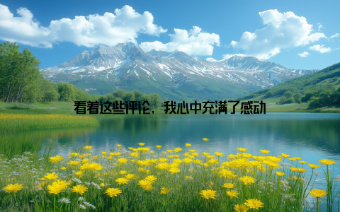 看着这些评论, 我心中充满了感动
